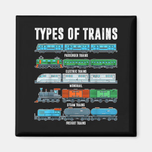 Íman Tipos De Comboios Camisa Garoto Locomotivo Filho B