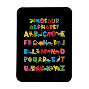 Íman Tipos De Dinossauros Alphabet ABC