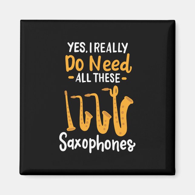 Íman Tipos saxofone (Frente)