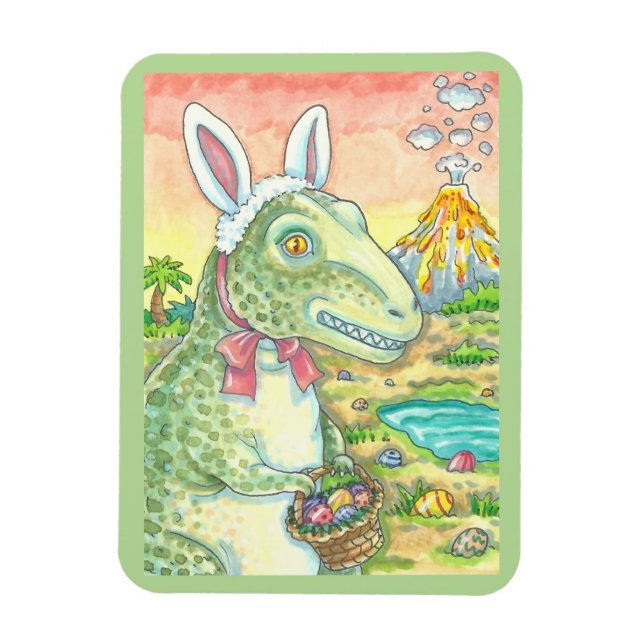Íman TIRANNOSAURUS T REX O Retângulo de MAGNET do LESTE (Vertical)