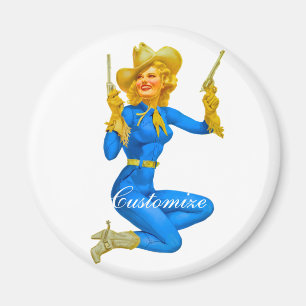 Íman Tiro de Arma da Cowgirl Thunder_Cove