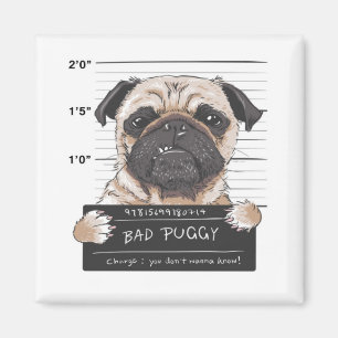 Íman Tiro de caneca mau de Puggy