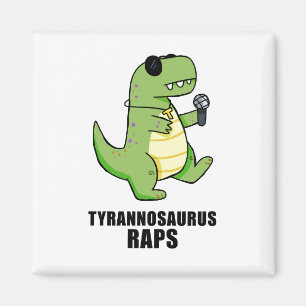 Íman Tiro Rap T-Rex Musical Pun Magnet