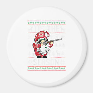 Íman Tis The Season Deer Gnome Reindeer Christmas