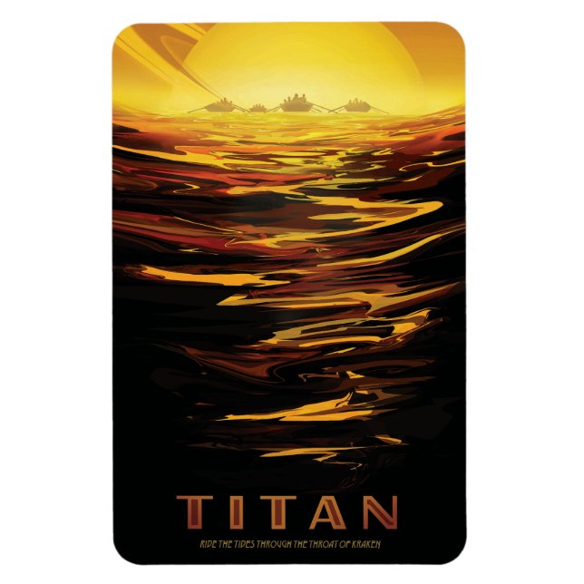 Íman Titã maior lua do planeta Saturno (Vertical)