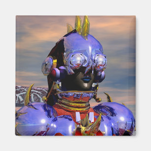 Íman TITAN CYBORG PORTRAIT Blue Science Fiction,Scifi