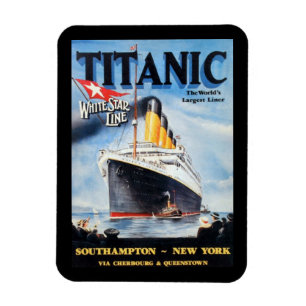 Íman Titanic White Star Line - Maior Transatlântico do