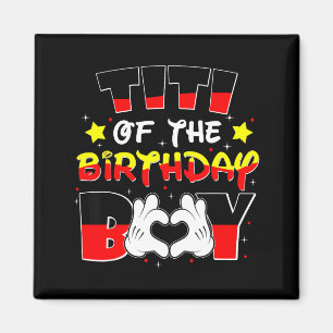 Íman Titi Da Camisa Do Menino De Aniversário Correspond