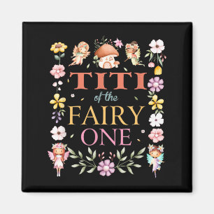 Íman Titi Da Fada Um Aniversário de 1 Ano Menina Famíli