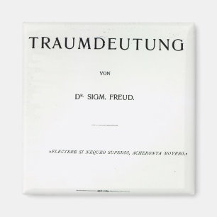 Íman Titlepage a morrer Traumdeutung por Sigmund Freud