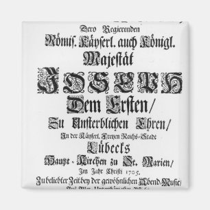 Íman Titlepage de Abendmusik, 1705