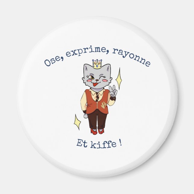 Íman Titre : "Ose, Exprime, Rayonne :  (Frente)