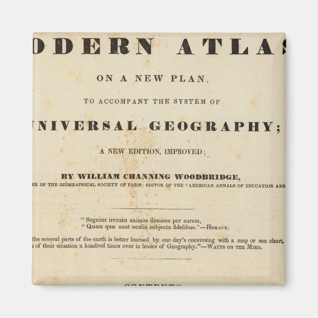 Íman Título Página Atlas Moderno (Frente)