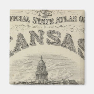 Íman Título Página Atlas Oficial do Estado do Kansas