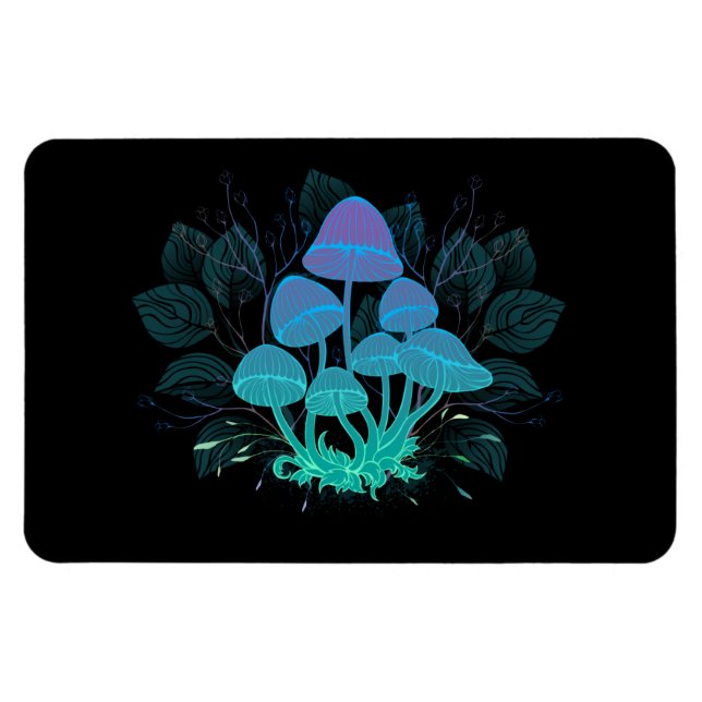 Íman Toadstools em arbustos (Horizontal)