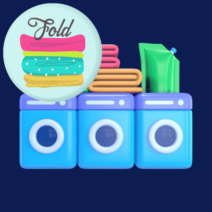 Íman Toalhas dobradas de lavanderia