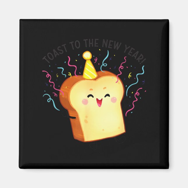 Íman Toast To The New Year Pun  (Frente)