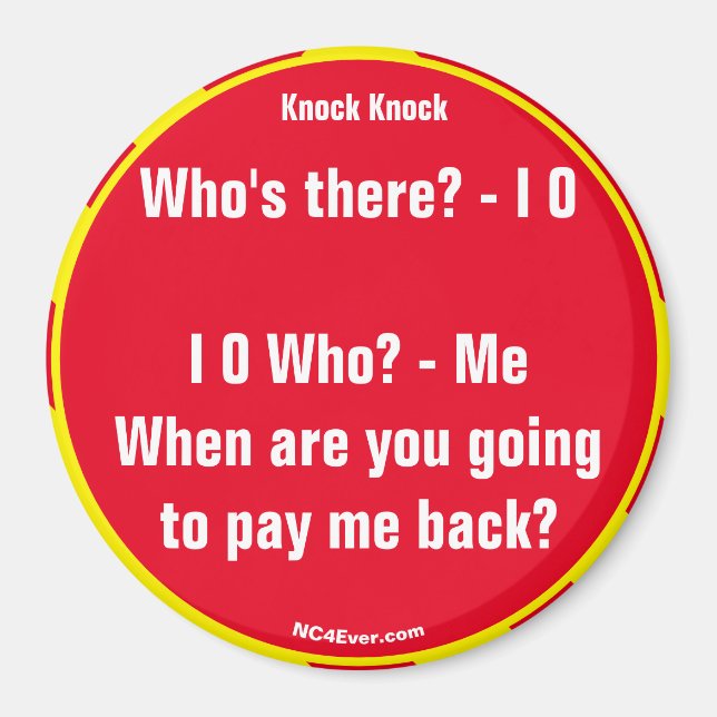 Íman Toc Piada I O Magnet (Frente)