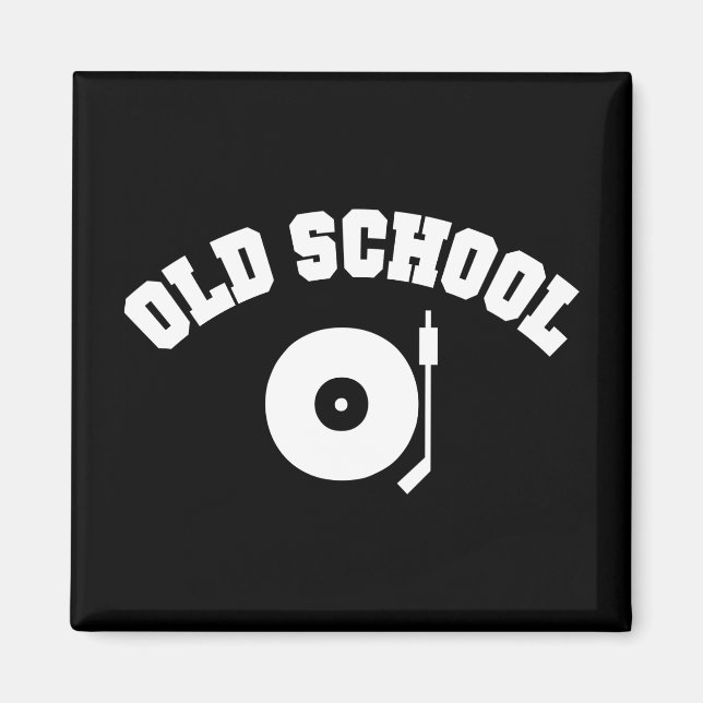 Íman Tocador de Discos de DJ Old School (Frente)