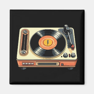 Íman Tocador de Vinil Retrô