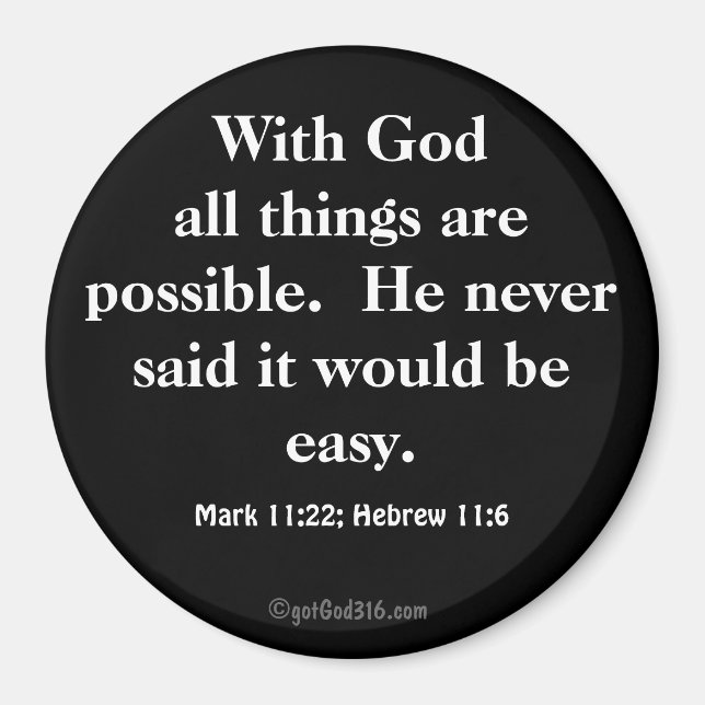 Íman Todas as coisas são possíveis gotGod316.com Script (Frente)