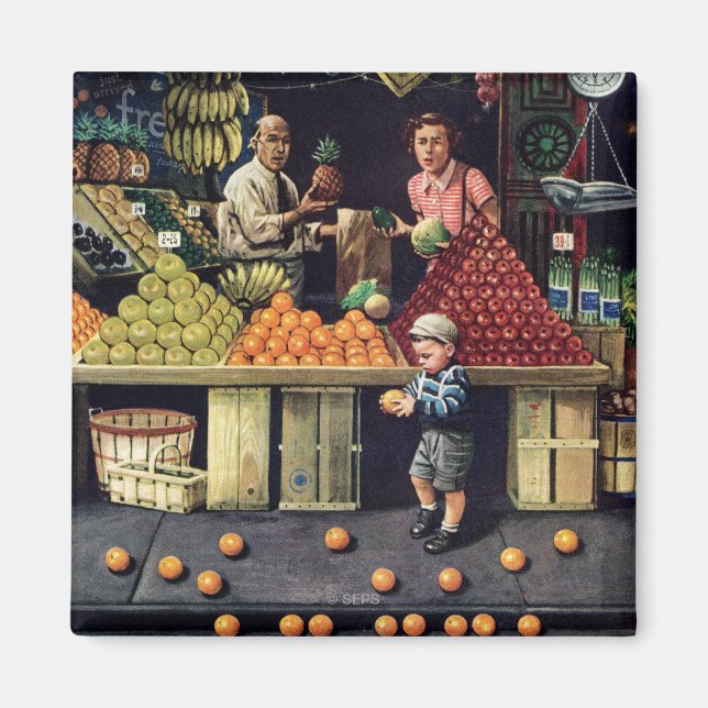 Íman Toddler e Laranjas (Frente)