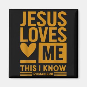 Íman Toddler Girl Jesus Me Ama Isso Eu Sei Que É Cristã