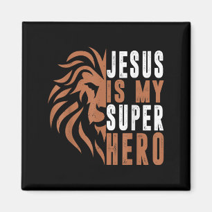 Íman Toddler Jesus É Meu Super Herói Cristão Deus Filho
