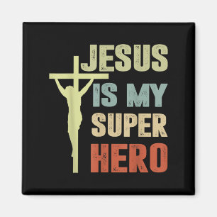 Íman Toddler Jesus É Meu Super Herói Cristão Deus Filho