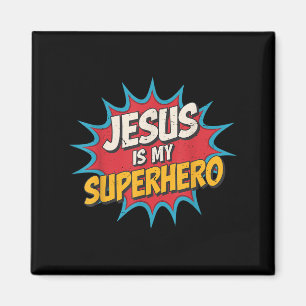 Íman Toddler Jesus É Meu Super Herói Cristão Deus Filho