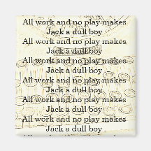 Todo o trabalho e nenhuma brincadeira faz do Jack 