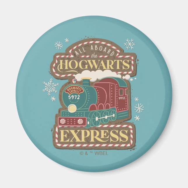 Íman Todos a bordo do cookie de Natal Express HOGWARTS™ (Frente)