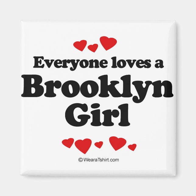 Íman Todos amam uma garota do Brooklyn (Frente)
