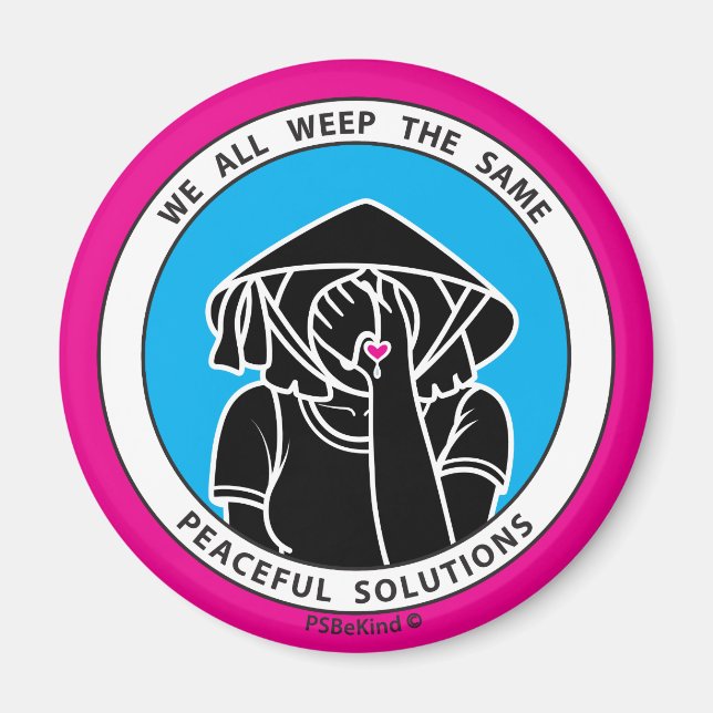 Íman Todos Choramos da Mesma Forma 4 Pink_2.25” Magnet (Frente)