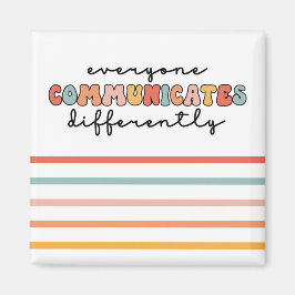 Íman Todos Coloridos Comunicam Diferentemente