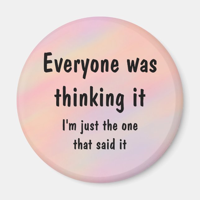 Íman Todos Estavam Pensando. (Frente)