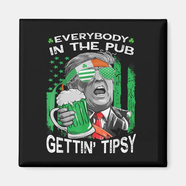 Íman Todos Na Pub Pegando Ruas Engraçadas Tipsy (Frente)