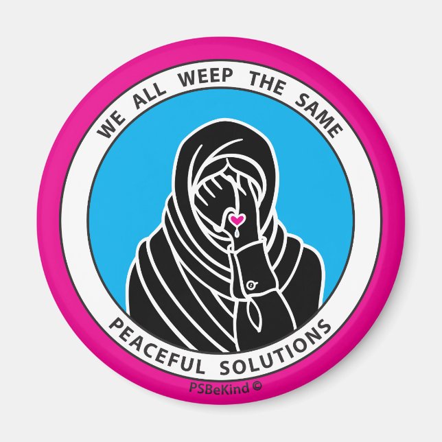Íman Todos Nós Gritamos O Mesmo Magnet De 3 Pink_2,25" (Frente)