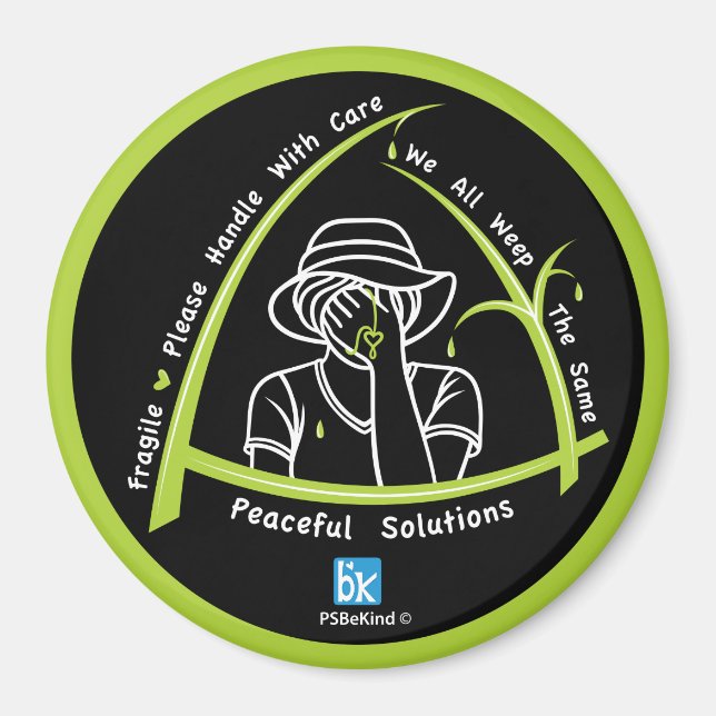 Íman Todos Nós Gritamos O Mesmo Magneta Redonda De 1_3" (Frente)