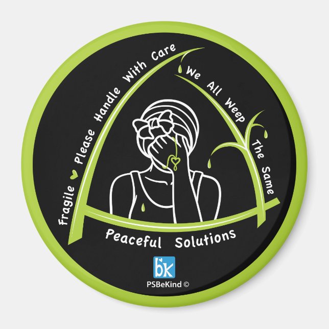 Íman Todos Nós Gritamos O Mesmo Magneta Redonda De 2,3" (Frente)