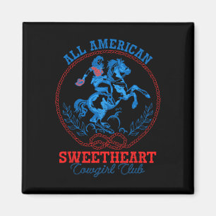 Íman Todos Os American Cowgirl Sweetheart Club 4 De Jul
