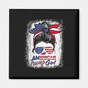 Íman Todos Os Americanos Trump Girl 4 De Julho Mensagem