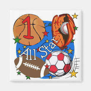 Íman Todos os Camisetas e presentes do primeiro anivers