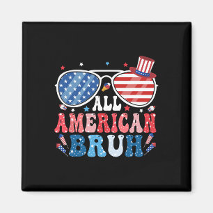Íman Todos Os Homens Americanos Bruh Quarto De Julho Ca