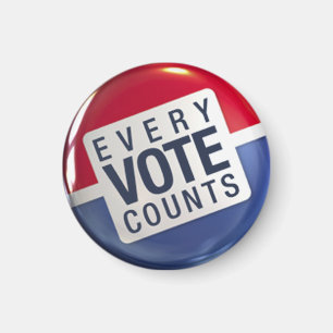 Íman Todos os votos Contam o ímã eleitoral