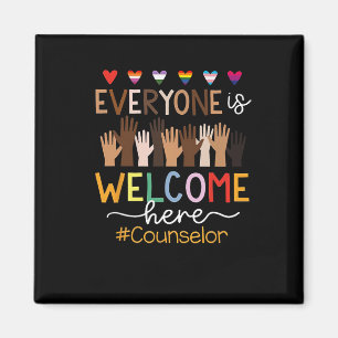 Íman Todos São Bem-Vindo Aqui Conselheiro T-shirt.png