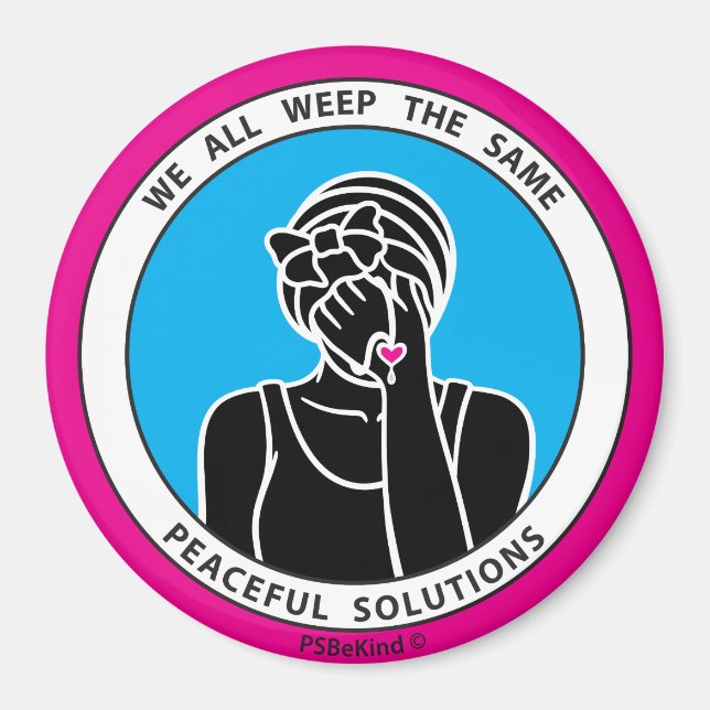 Íman Todos Usamos O Mesmo Magnet De 2 Pink_3" (Frente)