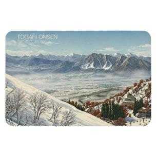 Íman Togari Onsen 戸狩温泉 Nagano 長野 - ímã de geladeira