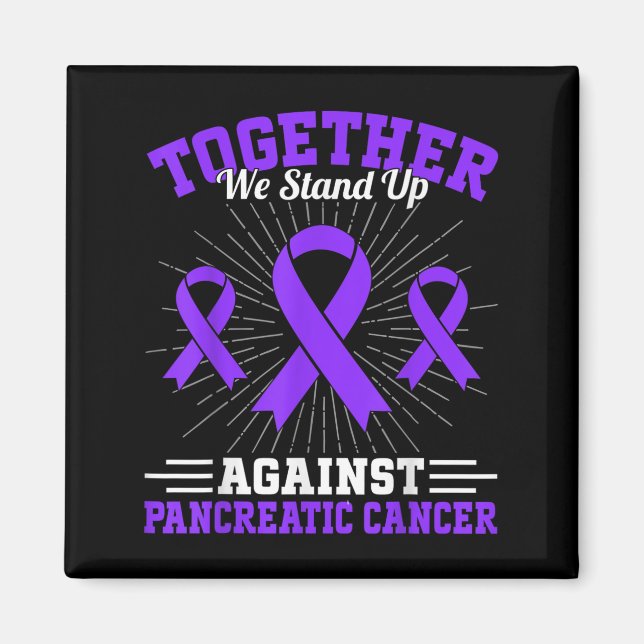 Íman Together We Stand Up Against Pancreatic Cancer Mot (Frente)