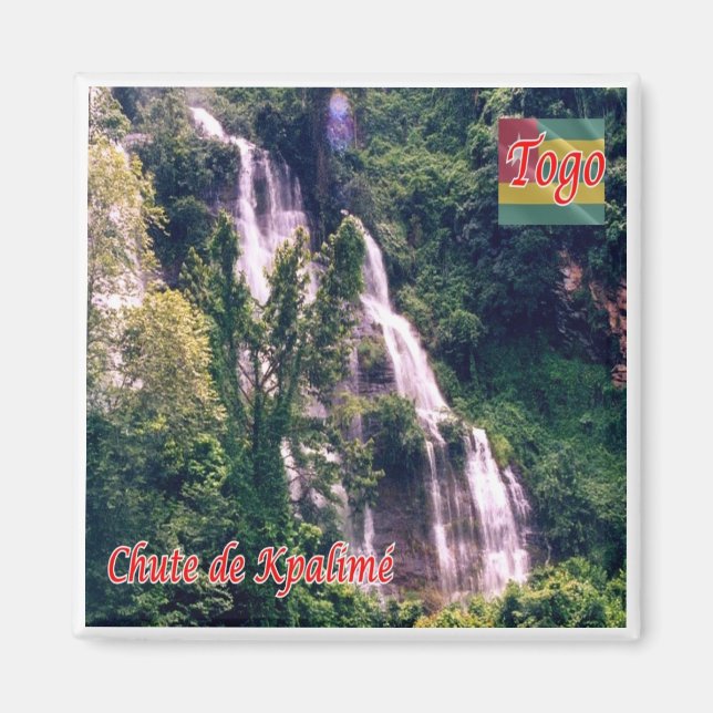 Íman TOGO zTG003, quedas de Kpalimé, África, geladeira (Frente)